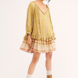 Free People Dahlia Tunic Dress Bronze M